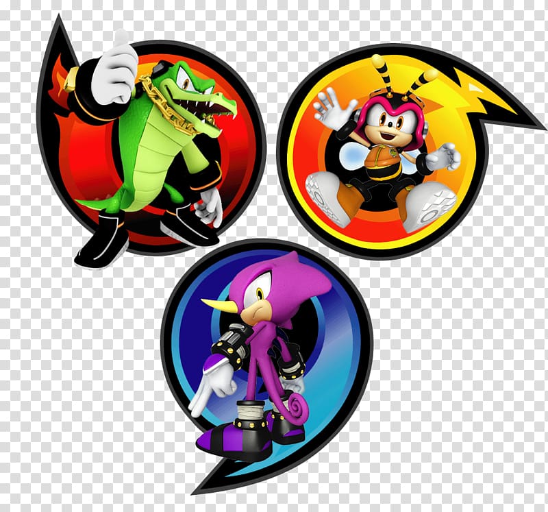 Knuckles\' Chaotix Sonic Heroes Sonic the Hedgehog Sonic & Sega All-Stars Racing Knuckles the Echidna, team transparent background PNG clipart