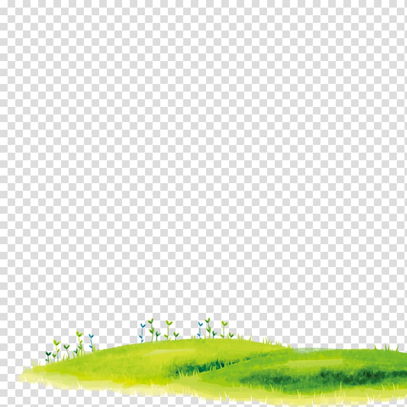 green field , Lawn Cartoon Grass, Green green show cute grass transparent background PNG clipart