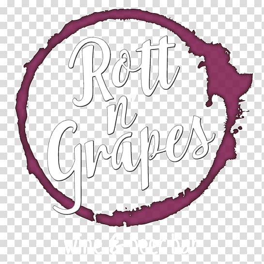 Rott n\' Grapes Wine & Beer Bar Pinot noir Pinot gris, tempting grapes logo transparent background PNG clipart