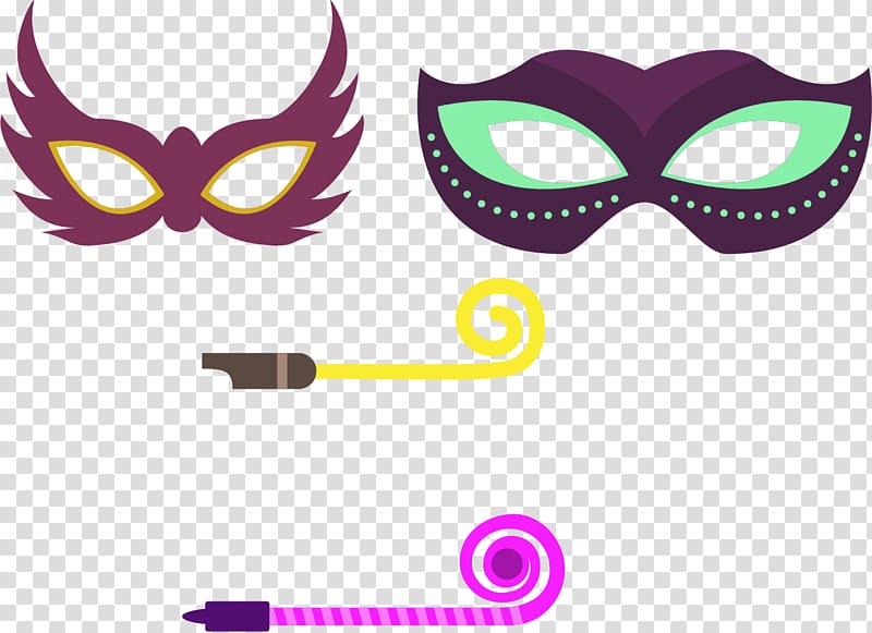 Euclidean Party , Electric sound mask transparent background PNG clipart