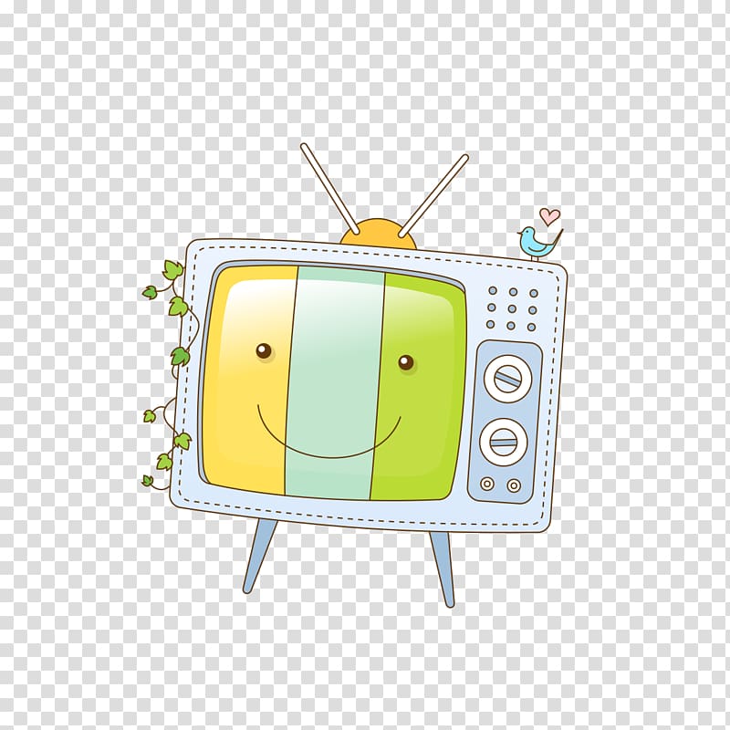 Television Cartoon Web page, Hand-painted cloth TV transparent background PNG clipart