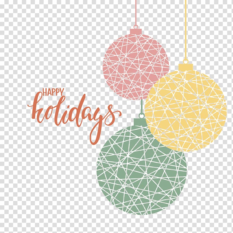 Christmas ornament, creative holiday cards transparent background PNG clipart