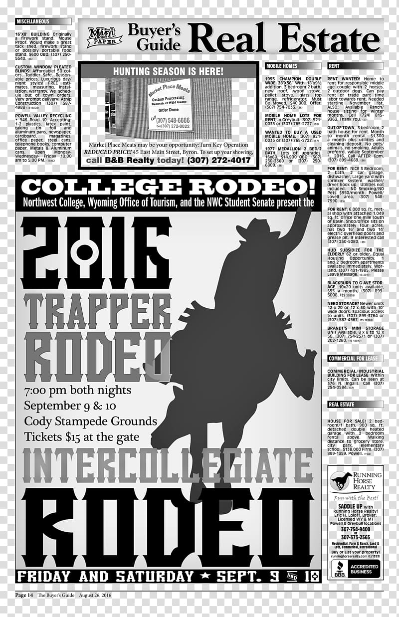 Poster Cowboy, booklet transparent background PNG clipart