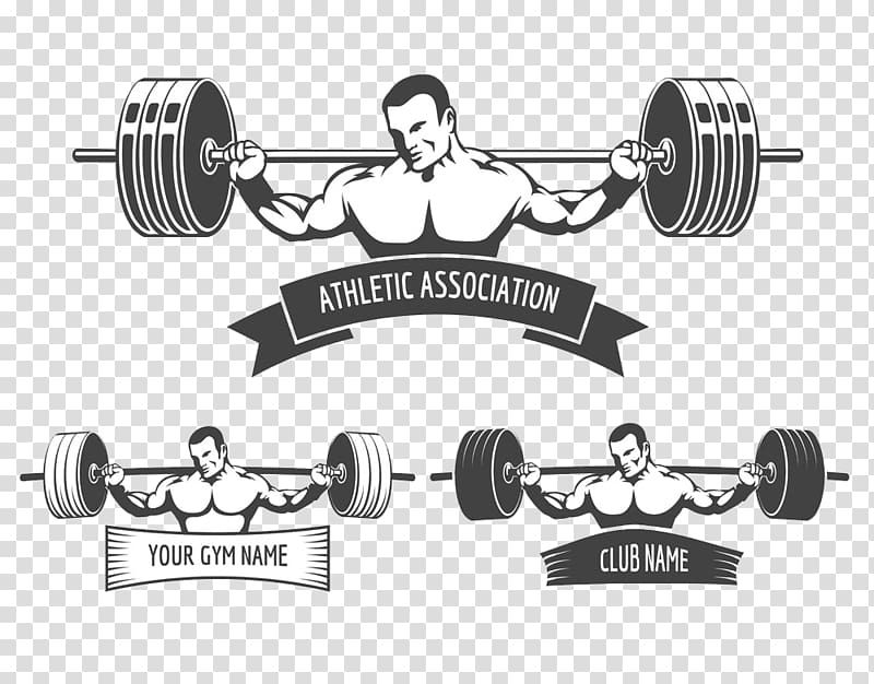 Athletic Association logos, Powerlifting Fitness Centre Weight training, gym transparent background PNG clipart