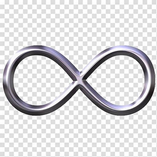 Infinity symbol Metal, silver transparent background PNG clipart