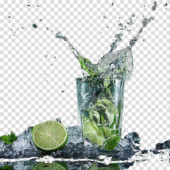 Mojito Ice Lime Lemon, Lemon ice transparent background PNG clipart