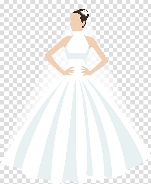 Wedding dress White Bride Wedding Woman transparent background