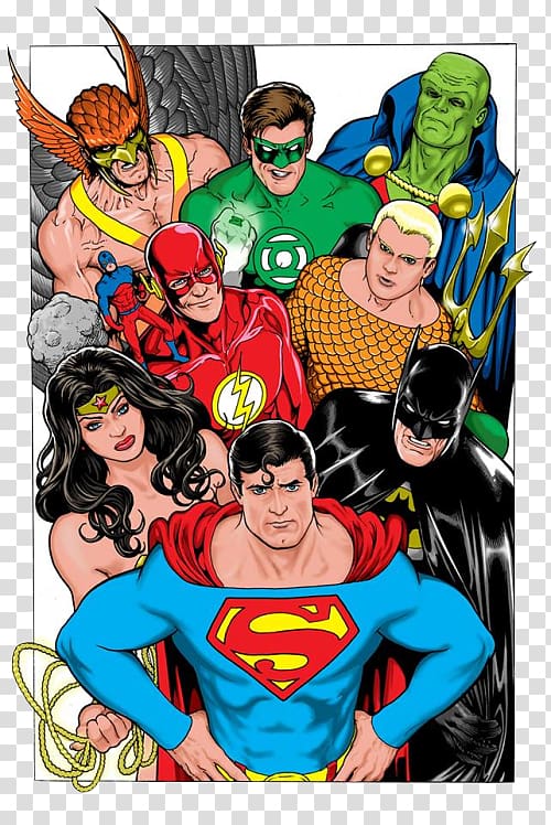 Superman Comics Justice League Batman Comic book, Hawkman Katar Hol transparent background PNG clipart