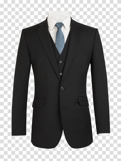 black notched lapel suit jacket, Jacket Suit Blazer Clothing Tailor, groom suit transparent background PNG clipart