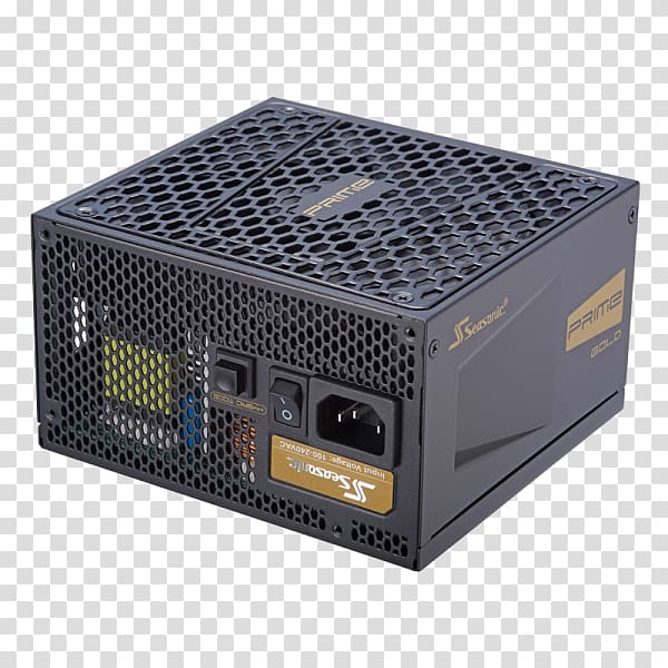 Power supply unit Seasonic PRIME Ultra 80+ Gold Power Supply Full Modular 135mm F Sea Sonic Prime SSR-750TD Active PFC F3 Power supply, 750 Watt 80 Plus, others transparent background PNG clipart