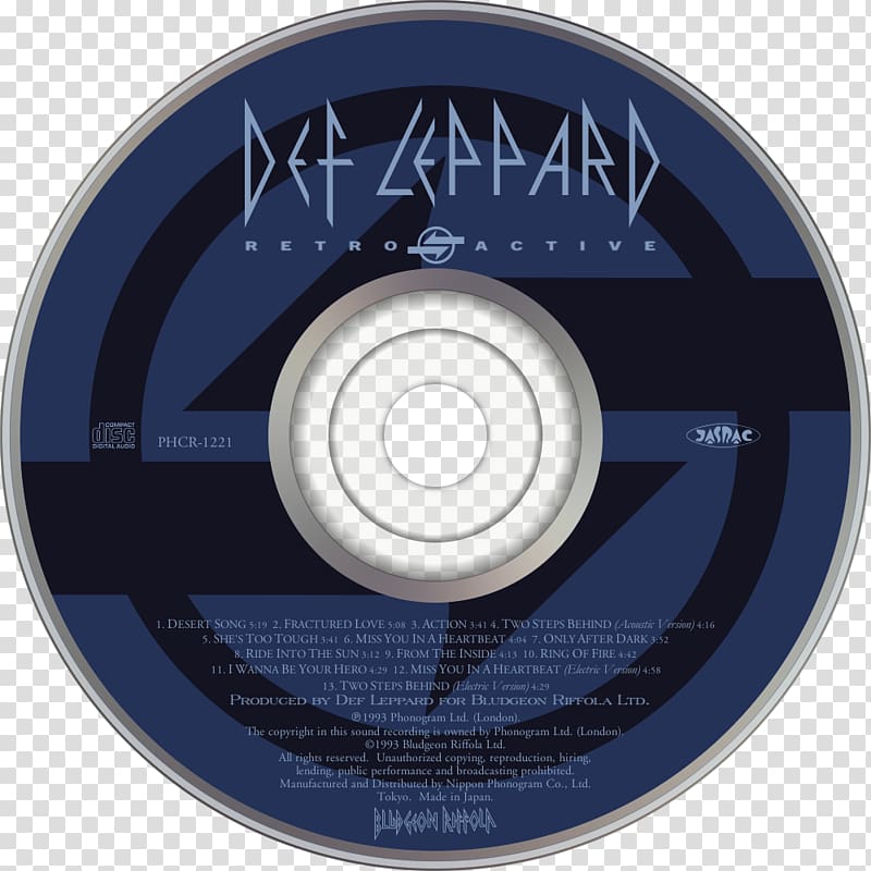 Compact disc Def Leppard Streetlife Serenade Retro Active Facelift, def leppard transparent background PNG clipart