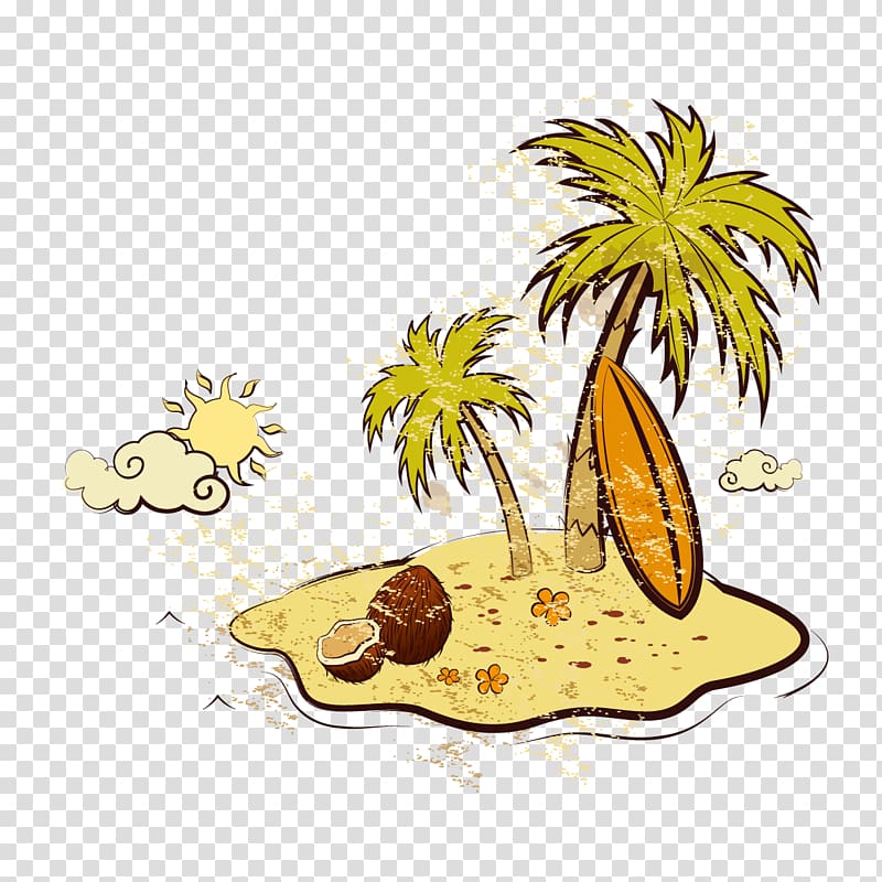 Beach, Creative Beach Resort transparent background PNG clipart