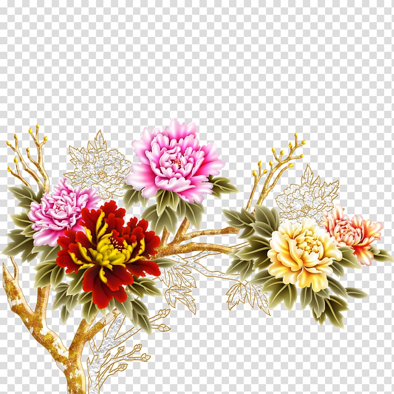 Foshan Moutan peony Flower, peony transparent background PNG clipart