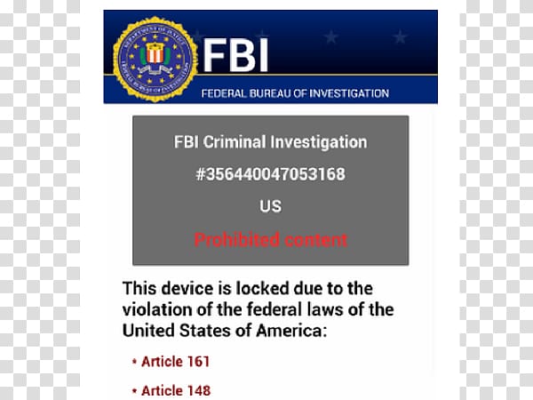 Ransomware Mobile Phones Federal Bureau of Investigation Android Computer virus, mobile phone virus transparent background PNG clipart