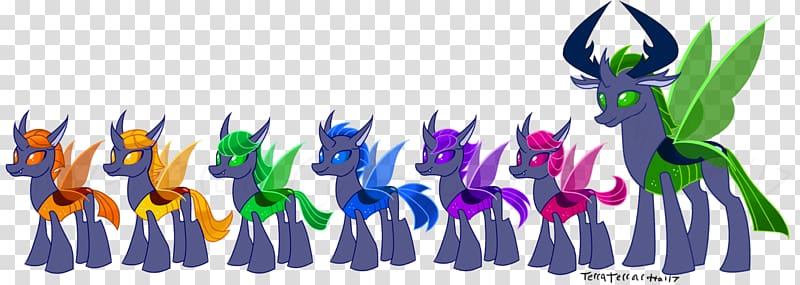 Changeling YouTube Pony Queen Chrysalis, others transparent background PNG clipart