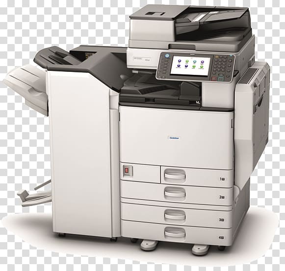 Ricoh Multi-function printer copier Printing scanner, Multi Usable Colorful Brochure transparent background PNG clipart