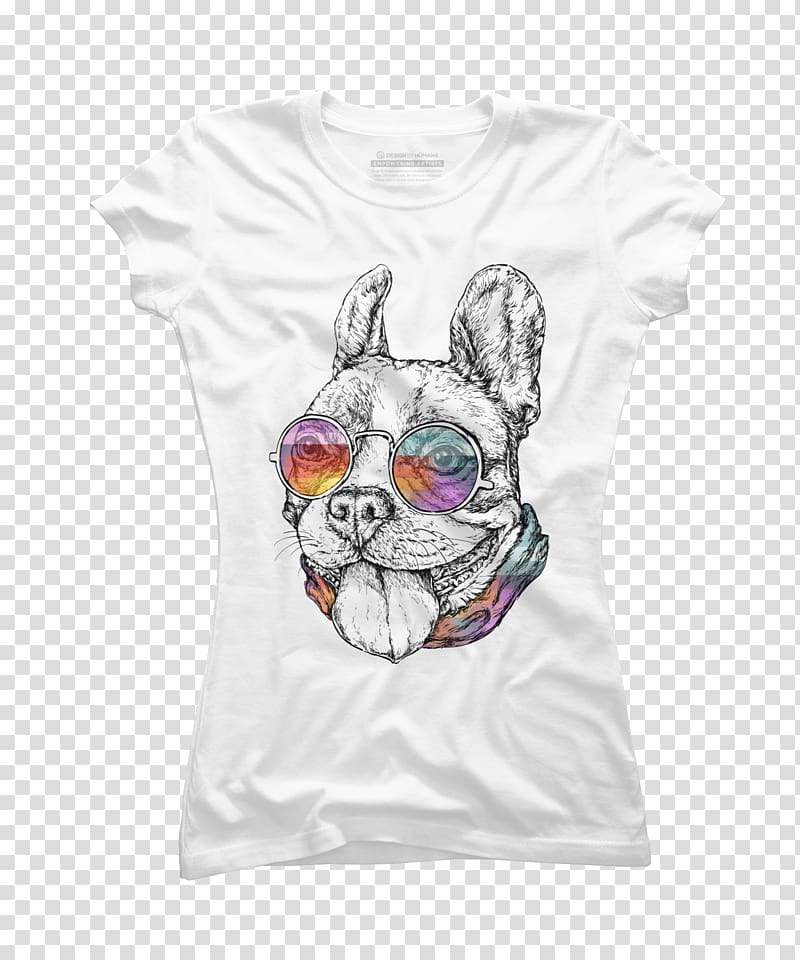 T-shirt Hoodie Clothing Design by Humans, french bulldog yoga transparent background PNG clipart