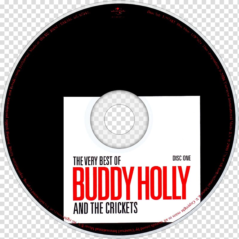 Compact disc The Very Best of Buddy Holly and the Crickets That'll Be the Day Think It Over, Buddy Holly transparent background PNG clipart