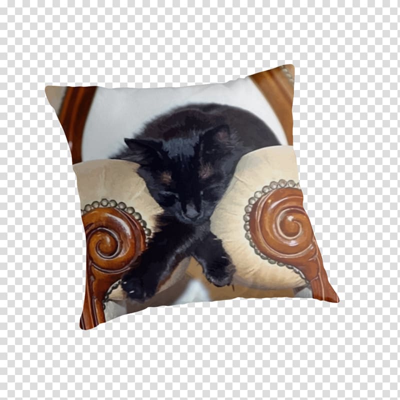 Cat Throw Pillows Cushion Sleep, Cat transparent background PNG clipart