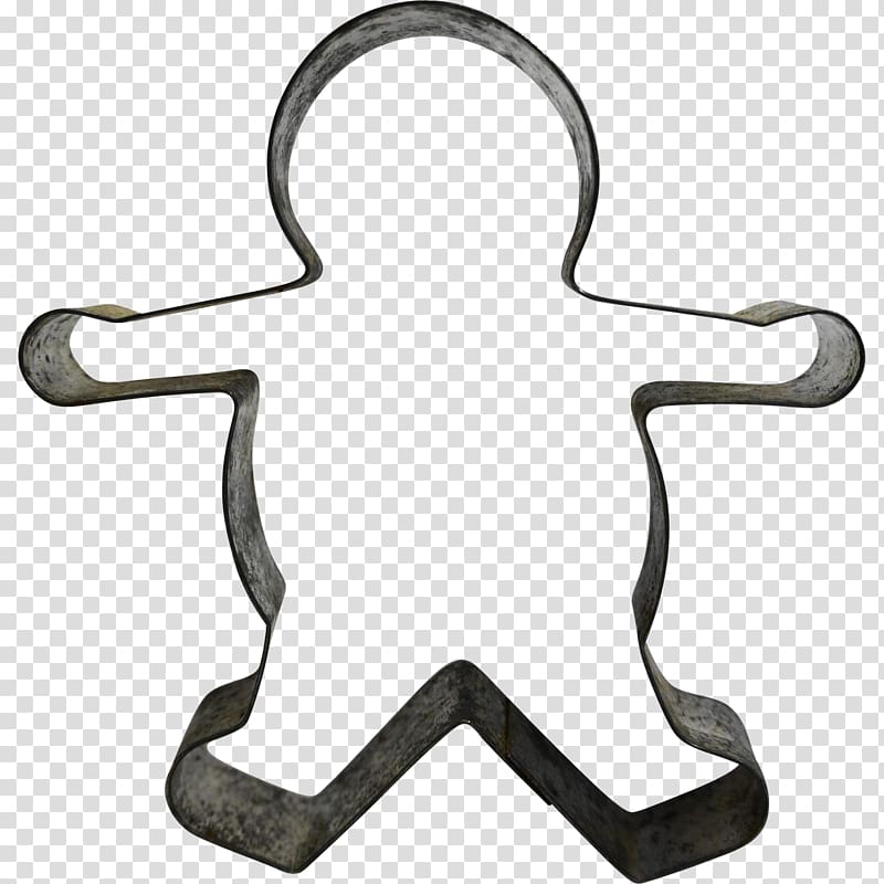 Cookie cutter Body Jewellery Line Biscuit, Gingerbread man transparent background PNG clipart