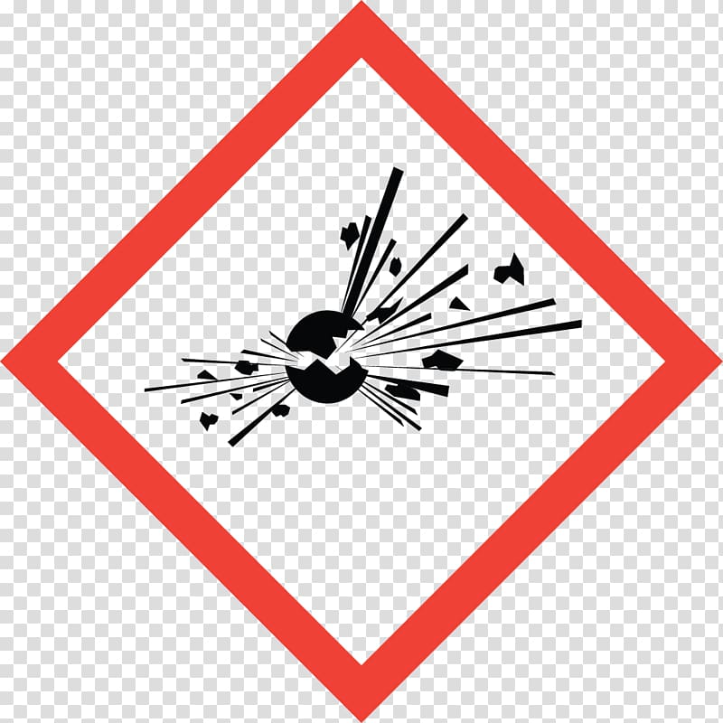 GHS hazard pictograms Globally Harmonized System of Classification and Labelling of Chemicals Explosion, skull flame transparent background PNG clipart