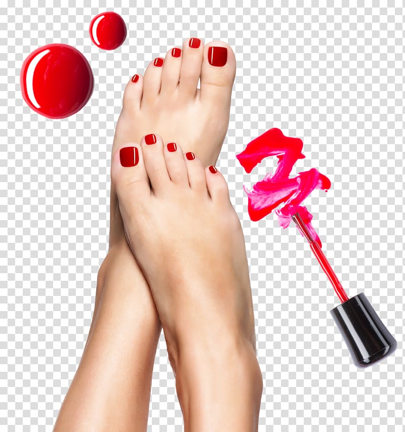 red lipstick, Pedicure OPI Products Manicure Day spa Nail Polish, Nail transparent background PNG clipart