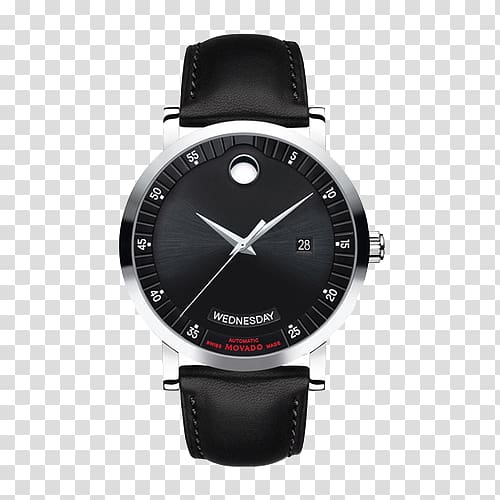 Movado Group Inc Watch strap Automatic watch, Movado Swiss Red Series automatic mechanical male watch transparent background PNG clipart