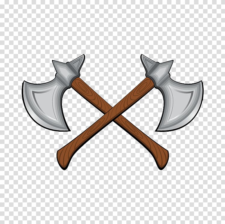 Battle axe Dane axe , Cartoon double ax transparent background PNG clipart