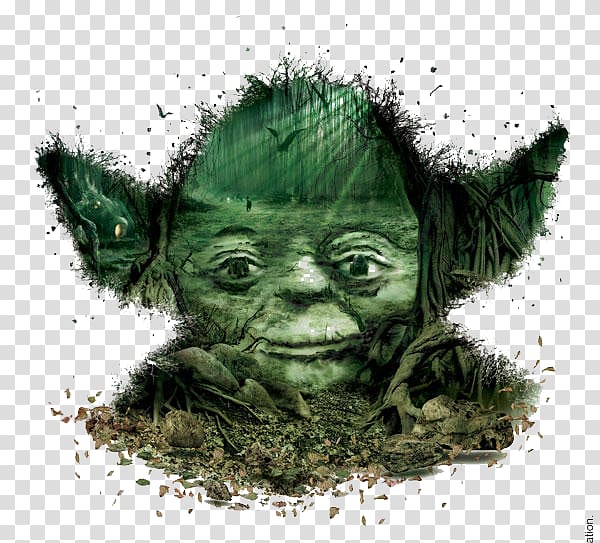 Master Yoda, Anakin Skywalker Boba Fett Luke Skywalker C-3PO Montreal, Green Star Wars transparent background PNG clipart