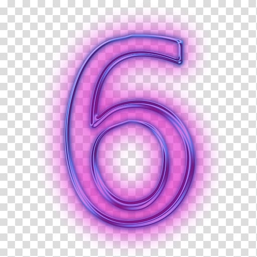 Number Icon, Number 6 transparent background PNG clipart