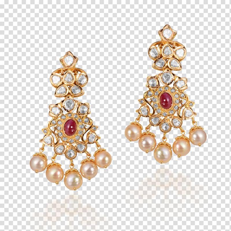Earring Jewellery Gemstone Clothing Accessories Pearl, indian jewellery transparent background PNG clipart