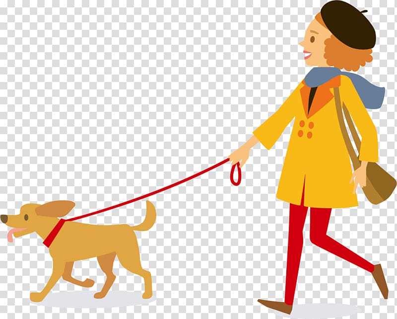 dog leash girl transparent background PNG clipart