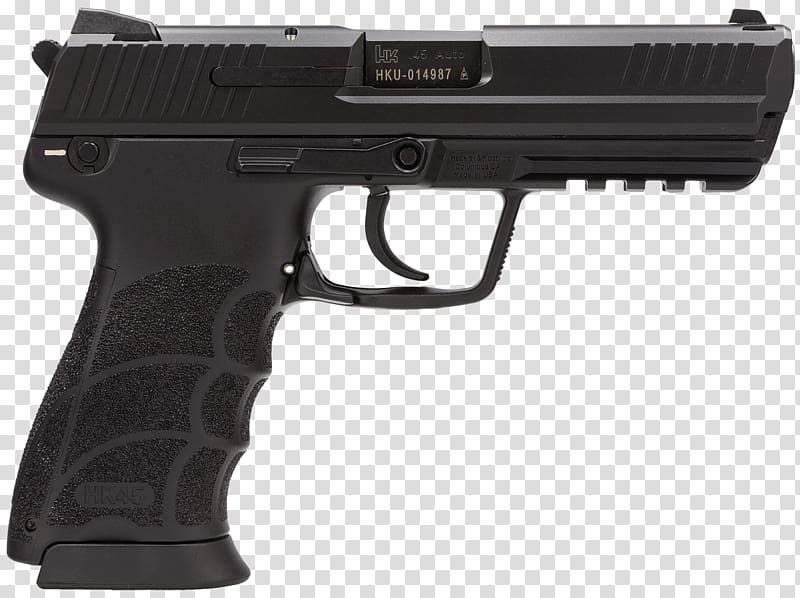 Heckler & Koch HK45 Heckler & Koch USP .45 ACP Automatic Colt Pistol, weapon transparent background PNG clipart