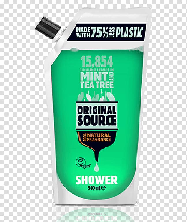 Shower gel Liquid Bathing Soap, mint tea transparent background PNG clipart