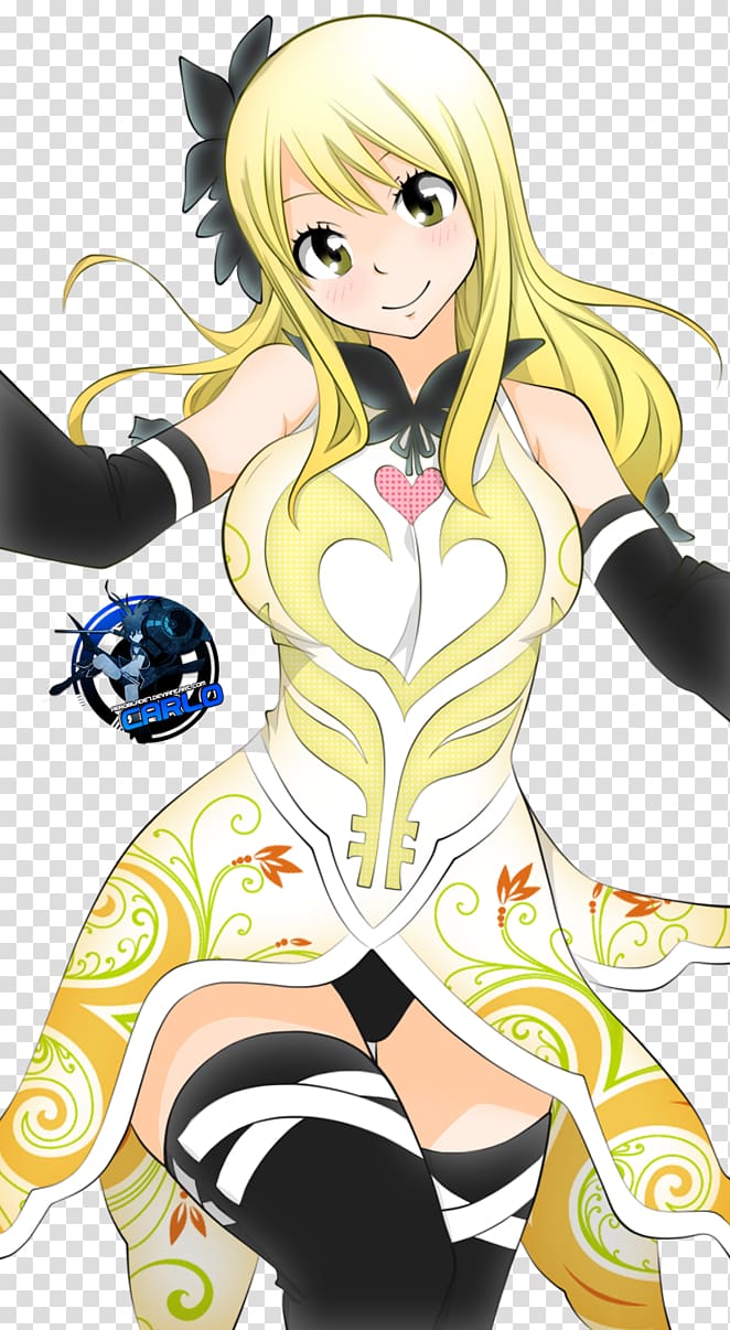 Lucy Heartfilia Natsu Dragneel Fairy Tail 6 Cana Alberona, star pattern background transparent background PNG clipart