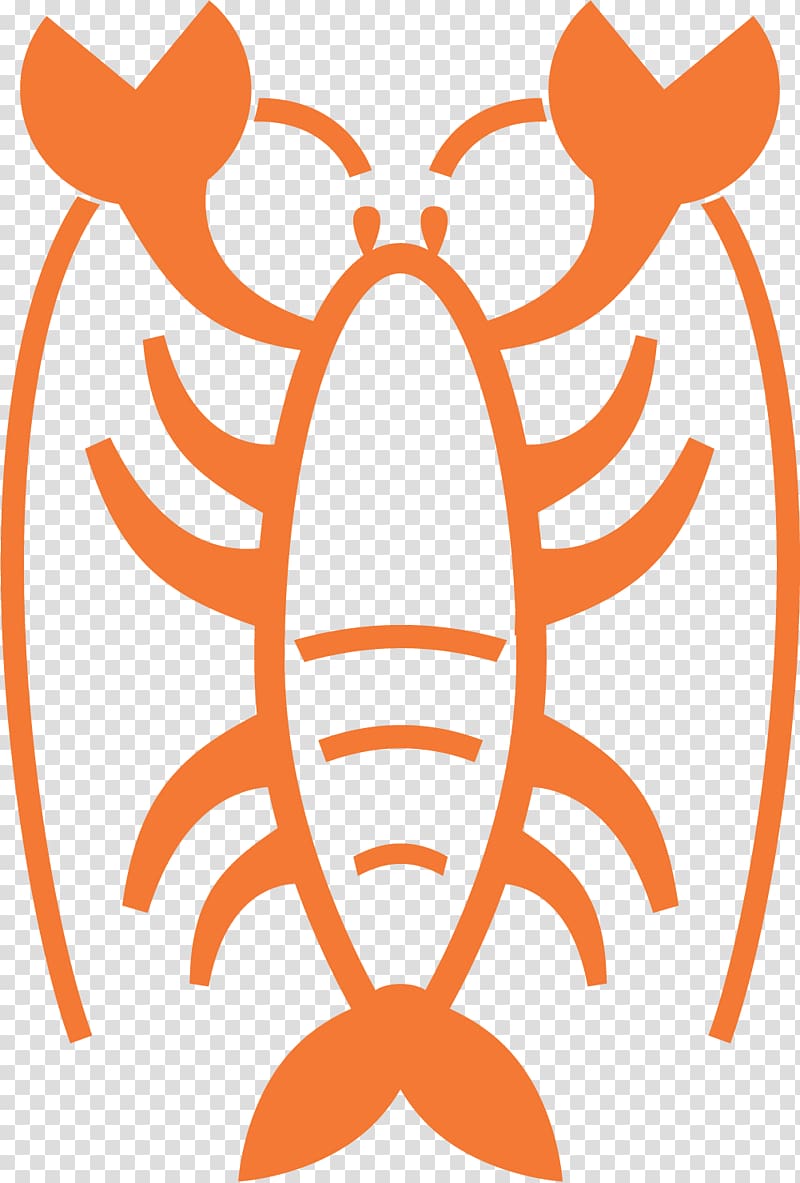 Graphic design Illustration, Orange prawn transparent background PNG clipart