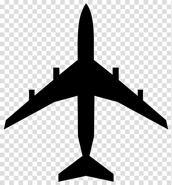 Airplane , plane silhouette figures material transparent background PNG clipart
