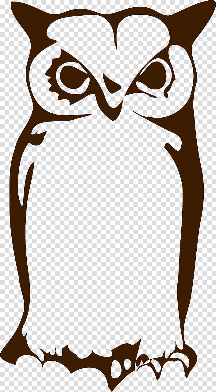 Owl Silhouette , Brown Owl transparent background PNG clipart