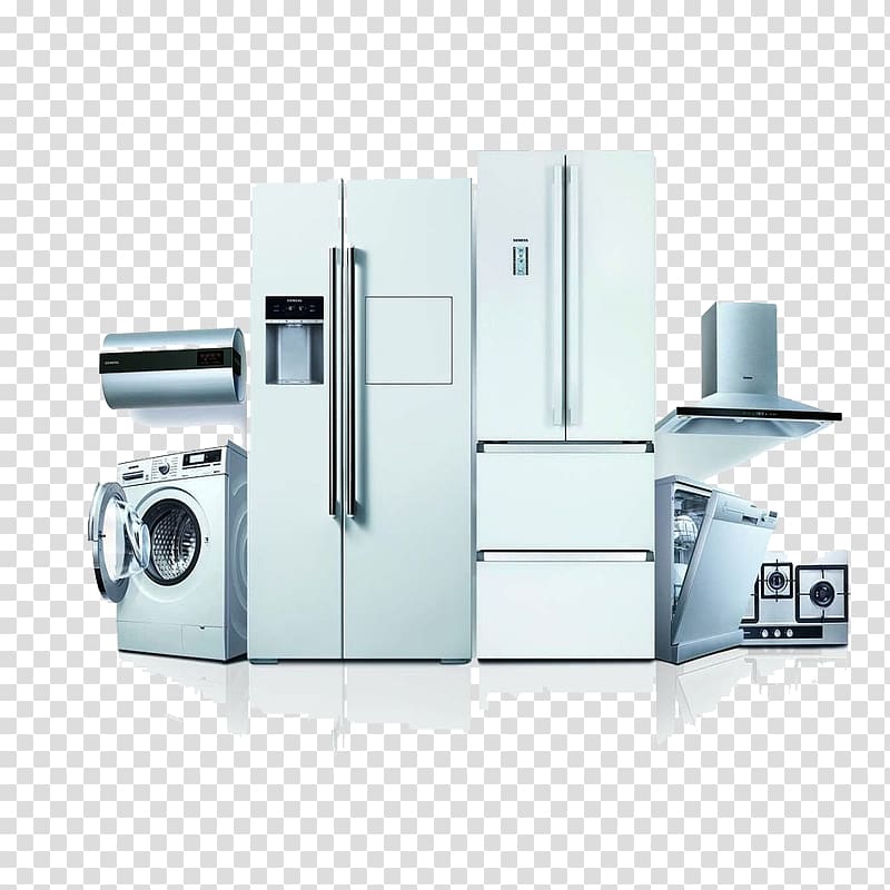 Home appliance Machine Electric motor Bearing, Refrigerator appliance collection transparent background PNG clipart