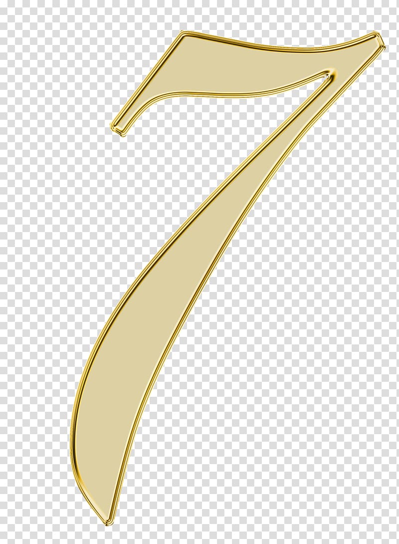 Number Numerical digit , 7 number transparent background PNG clipart