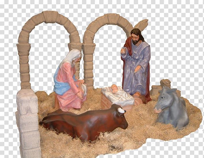 Nativity scene Nativity of Jesus Manger Ox Birth, NACIMIENTO transparent background PNG clipart
