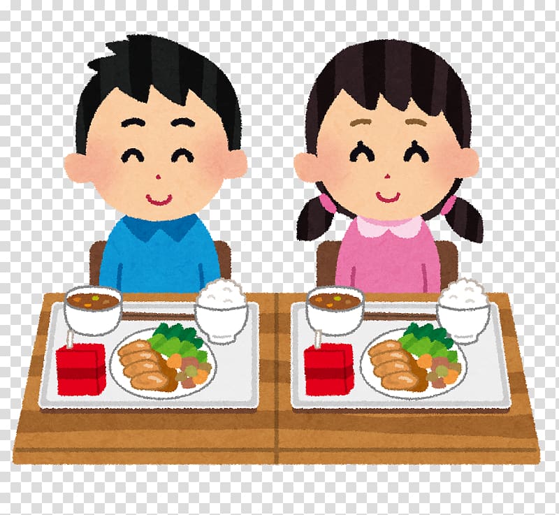 日本の学校給食 School meal Shokuiku Elementary school, school transparent background PNG clipart
