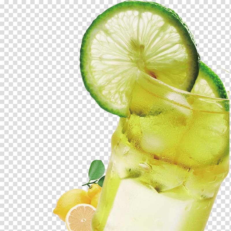 Juice Iced tea Lemonade Drink Food, Green lemon drink drinking water transparent background PNG clipart