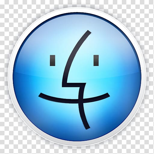 blue face , brand symbol font, Finder transparent background PNG clipart