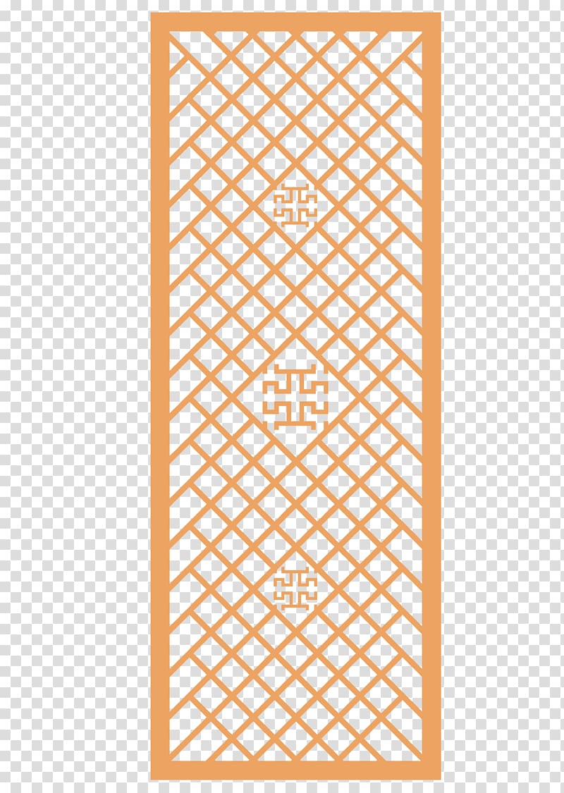 Trellis Fence Door Garden Pergola, diamond carved Chinese transparent background PNG clipart