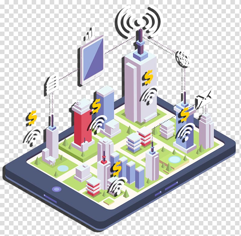 Smart city Web development Internet of Things, design transparent background PNG clipart