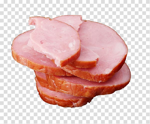 sliced ham, Ham Sausage Delicatessen Meat Capocollo, Sliced ​​ham transparent background PNG clipart