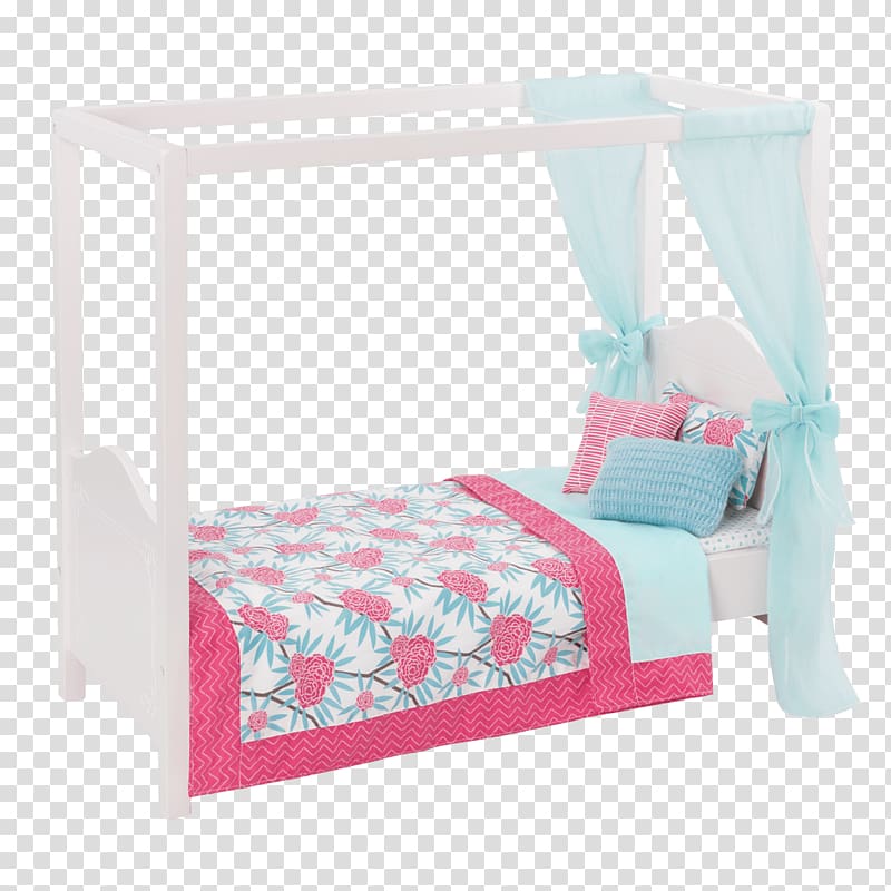Bed frame Canopy bed Bunk bed Trundle bed, blue bed transparent background PNG clipart