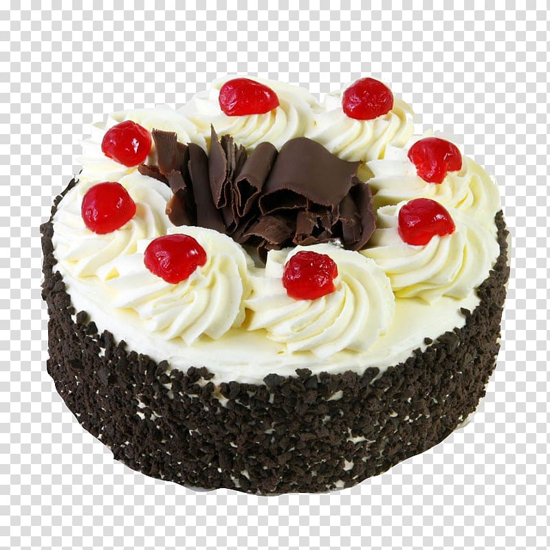 Black Forest gateau Birthday cake Bakery Chocolate cake Cream, chocolate cake transparent background PNG clipart