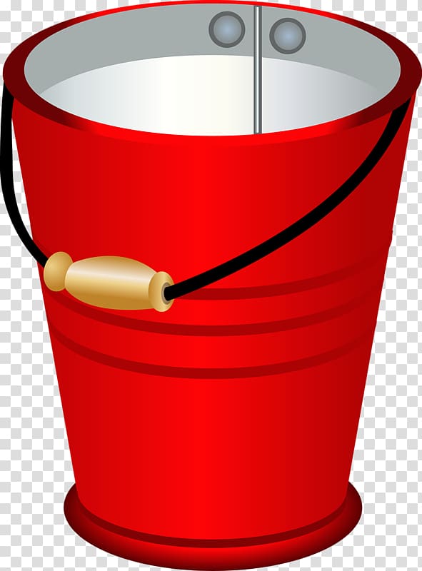 Bucket, Cartoon painted bucket transparent background PNG clipart